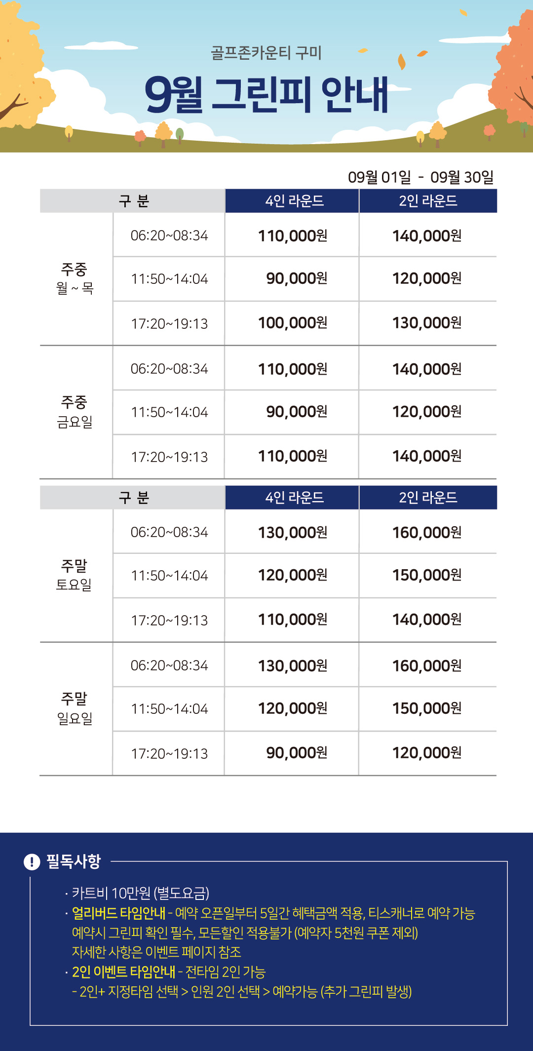 이달의 그린피 안내 이미지